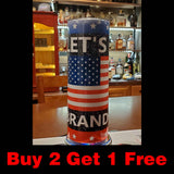 Trump 20oz Tumbler, Let's Go Brandon American Flag 2024