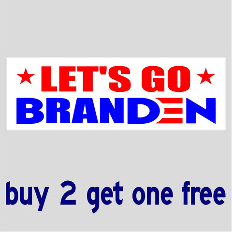 LET'S GO BRANDON (BRANDEN) - Anti Biden Sleepy Joe 2024 - Bumper Sticker