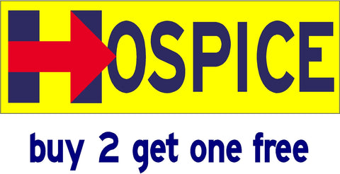 Hillary for Hospice - Bumper Sticker - 2016 - V8 - GoGoStickers.com