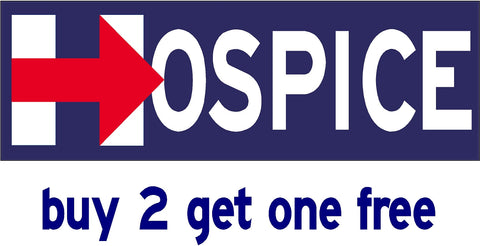 Hillary for Hospice - Bumper Sticker - 2016 - V7 - GoGoStickers.com