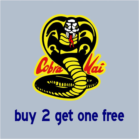 Cobra Kai Sticker Snake Logo - The Karate Kid spinoff Johnny Lawrence - Daniel LaRusso - GoGoStickers.com
