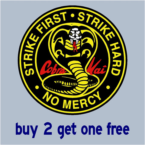 Cobra Kai Sticker Dojo - The Karate Kid spinoff Johnny Lawrence - Daniel LaRusso - Ralph Macchio - GoGoStickers.com