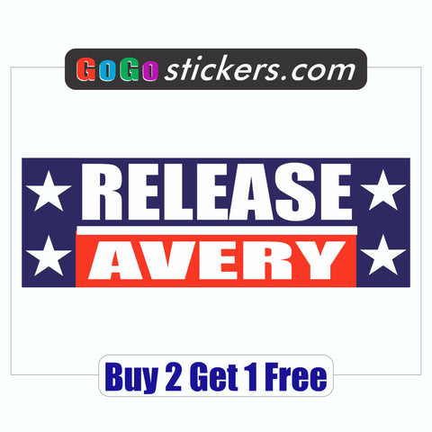 Steven Avery Bumper Sticker - Release Avery - Making a Murderer - GoGoStickers.com