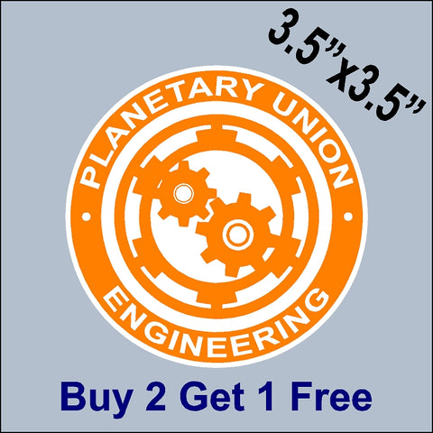The Orville Planetary Union - Engineering Patch Sticker - Ed Mercer - Seth MacFarlane - GoGoStickers.com