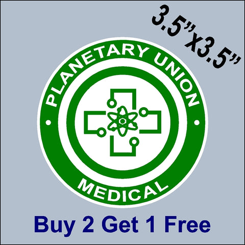 The Orville Planetary Union - Medical Patch Sticker - Ed Mercer - Seth MacFarlane - GoGoStickers.com
