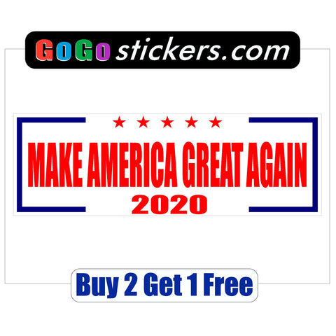ReElect DONALD TRUMP 2020 Make America Great Again MAGA - Bumper Sticker - GoGoStickers.com